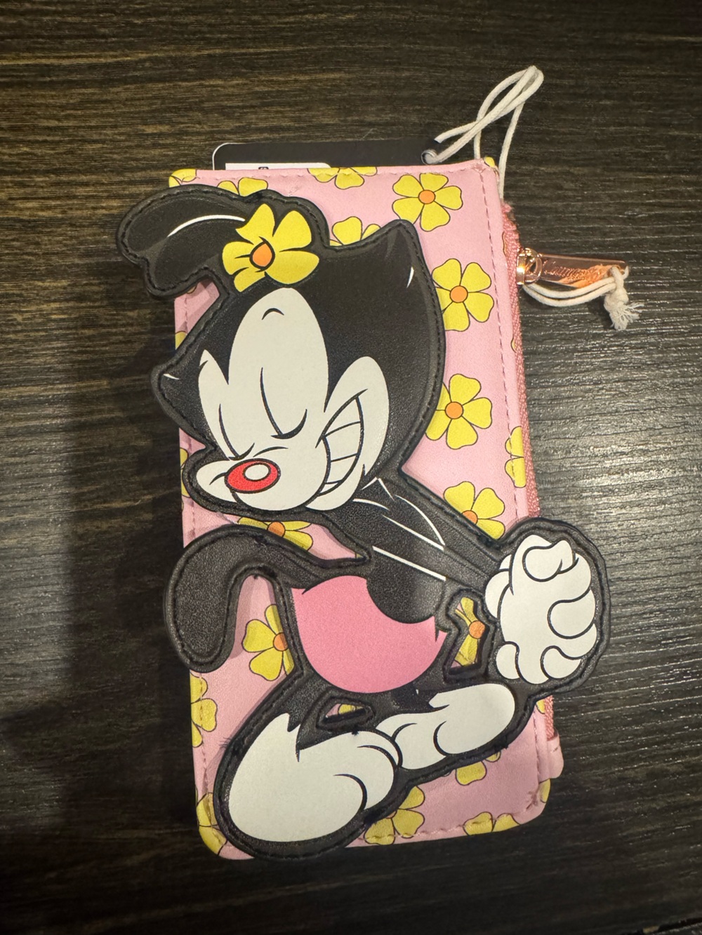 Loungefly Pink & Yellow Floral Dot Warner Bros. Wallet